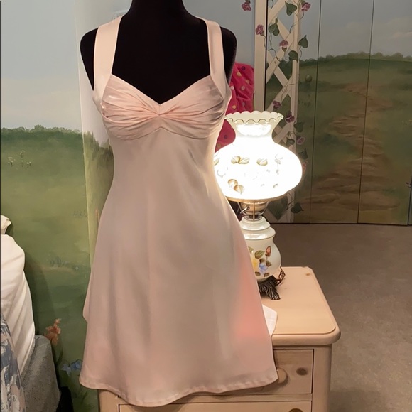 Calvin Klein Dresses & Skirts - Calvin Klein light pink dress- criss cross back